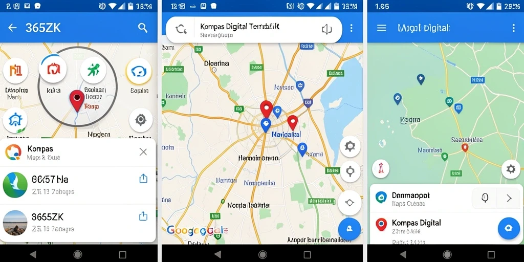 Tampilan antarmuka aplikasi Kompas Digital 365ZK yang intuitif dan informatif.