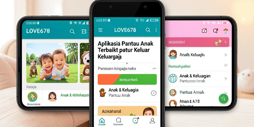 Antarmuka LOVE678 yang intuitif dan ramah pengguna untuk Pantau Anak.