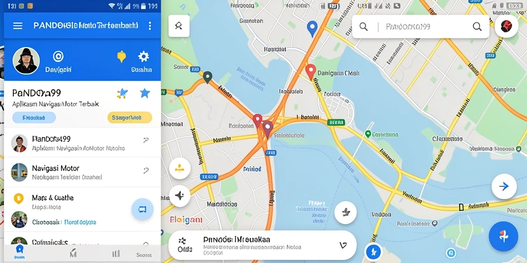 Antarmuka PANDORA99 menampilkan detail rute dan informasi cuaca yang jelas.
