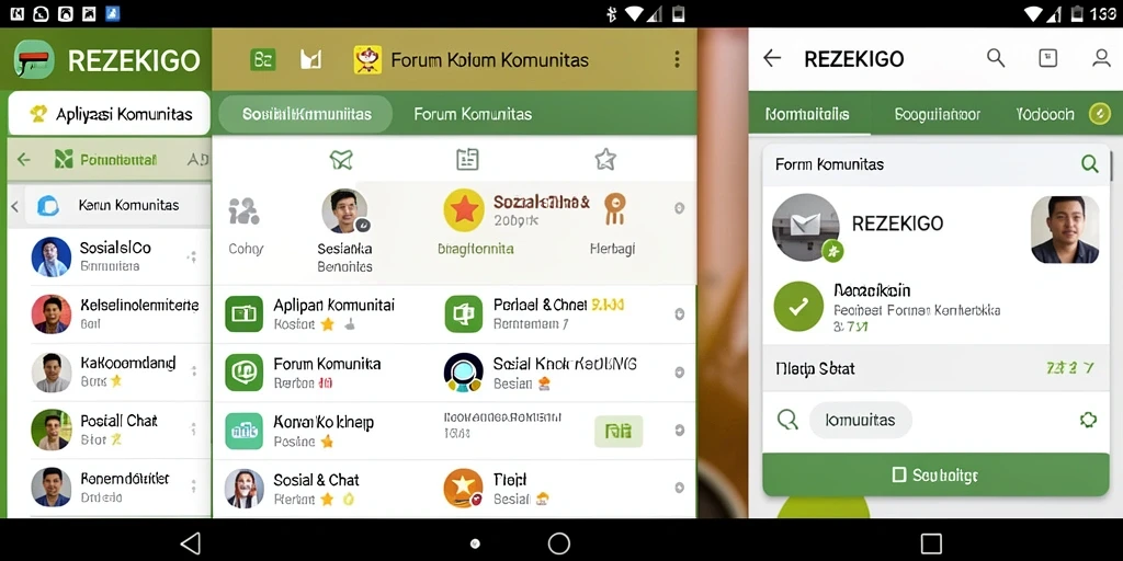 Tampilan antarmuka REZEKIGO yang user-friendly dan interaktif.